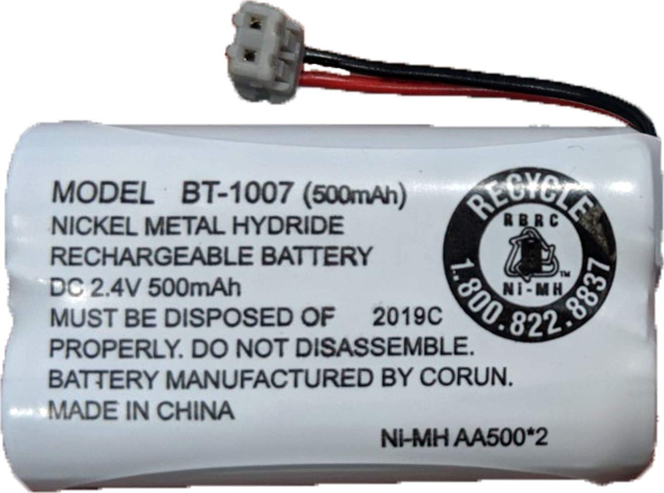 JustGreatDealz Battery BT-1007 BT1007 BT904 BT-904 BT1015 BT-1015 BBTY0651101 BBTY0460001 BBTY0510001 BBTY0624001 BBTY0700001 HHR-P506 HHR-P506A Compatible with Uniden Telephones (1-Pack)