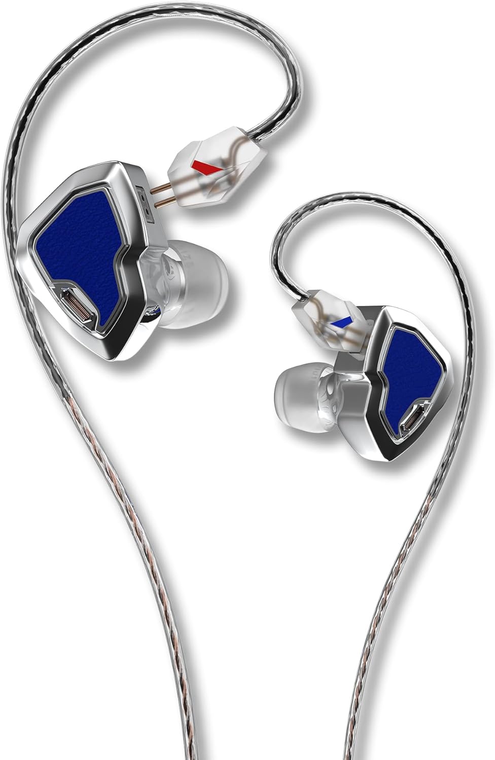 MS2 PRO in-Ear Monitor, 10.2mm Dual-Magnetic Drivers 1DD+1BA Hybird IEMs Wired Earbuds, Zinc Alloy Integrated Molding, Pneumatic Filters for Audiophile Musicians, Detachable 3.5mm OFC Cable