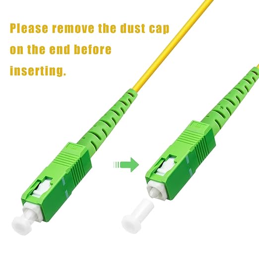 SC/APC to SC/APC Fiber Optic Internet Cable, Single Mode Fiber Patch Cable - Image 5