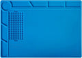Kaisi S-130 Insulation Silicone Soldering Mat Repair Mat, Heat Resistant Silicone Work Mats 932°F with Scale Ruler and Screw Position for Soldering, CellPhone Electronics Repair, Size: 13.8 x 9.8 inch
