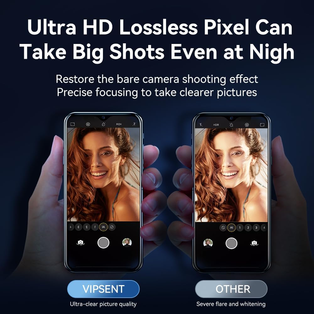Camera Lens Protector for iPhone 16 pro 6.3 / iPhone 16 pro max 6.9,9H Tempered Glass，Ultra HD, Scratch Resistance Easy to Install，Case Friendly，[Does not Affect Night Shots] 3-Pack