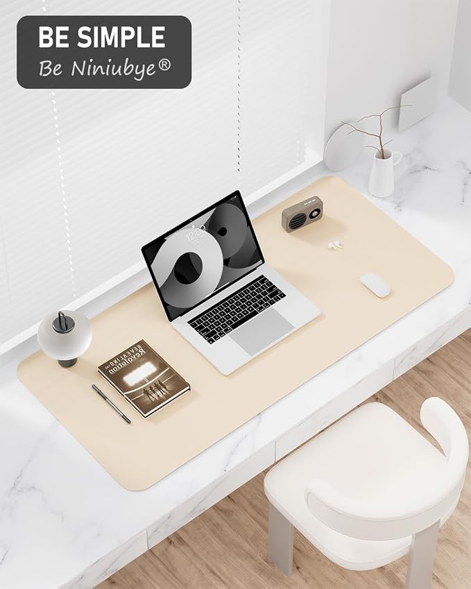Desk Pad, 35.5" x 17" PU Leather Non-Slip Desk Mat Large Mouse Pad - Image 7
