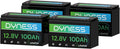 12V 100Ah LiFePO4 Lithium Battery (4 Pack) BCI Group 31 with Low-Temp Protection, A+ Grade Cell Built-in 100A BMS, 12 Volt Lithium Battery Perfect for RV, Solar System, Off-Grid, Home Energy