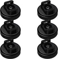 Magnet Zip Tie Mount Magnetic Zip Ties Mount 25LBS Strong Multipurpose Wire Cable Holder Mount Wire Clips Management for Home Office Marine Electrical Wiring (Black, 6 Piece)
