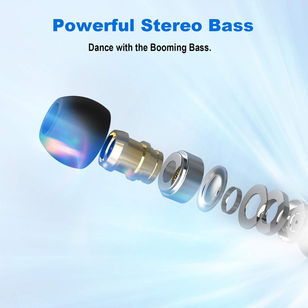 YINYOO KBEAR KS1 in Ear Monitor Bass Earbuds Wired Earbuds,Clear Sound Stereo Headphones, Vocals Forwards High Resolution Noise Canceling Earphones, Dual Magnectic Circuit Dynamic Detachable Cable