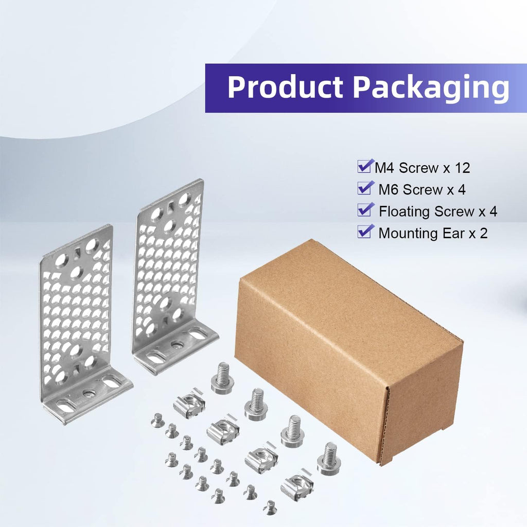 19" Rack Mount Kit for Cisco Switches 2960-X/2960-XR Series and 3650/3850 Series Universal Rack Ears