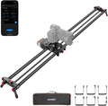 NEEWER 47.2"/120cm Motorized Camera Slider, App Wireless Control DSLR Carbon Fiber Dolly Rail Slider with 4400mAh F750 Battery (Charger Not Included), Support Video Mode, Time Lapse Photography, ER1