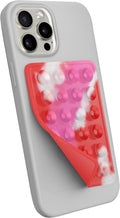 Suction Phone Case Mount, Sillicon Adhesive Phone Accessory for iPhone and Android, Hands-Free Fidget Toy Mirror Shower Phone Holder, Tiktok Videos and Selfies (Pink Candy)