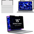 Privacy Screen for Surface Laptop 6/5/4/3-15 Inch, Removable Computer Screen Anti-Spy Filter Shield for Microsoft Surface Laptop 15in