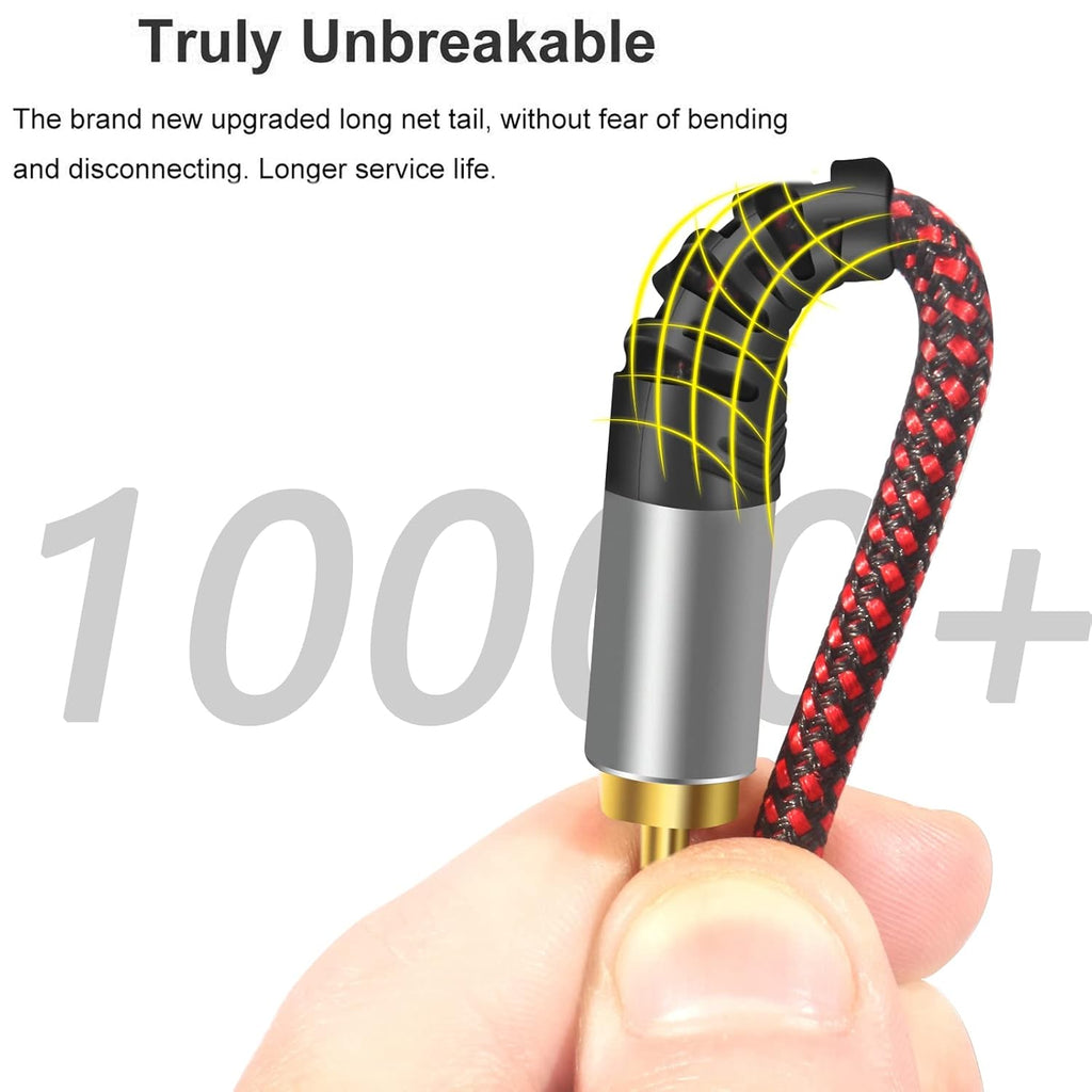 RCA Cable 20Ft,2Rca Male to 2-RCA Male Audio Stereo Subwoofer Cable [Hi-Fi Sound] Nylon-Braided Auxiliary Audio Cord for Home Theater, HDTV, Amplifiers, Hi-Fi Systems,Speakers and etc (20Ft)