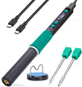YIHUA 928D-IV Soldering Iron Kit with Type-C Port, Fast-Heating with C235 Cartridge, 194~842°F Temperature Adjustable, PD/QC/Adaptive Protocols, LCD Display, and Multi-Functional Cover