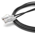 TRUECABLE Cat6 Component Rated Patch Cable, Unshielded (U/UTP), 10ft, Black, 28AWG Solid Copper, Snagless 10G High-Speed Ethernet Cable, PoE++ 4PPoE 100W, UL Listed, RoHS-3, 1 Pack