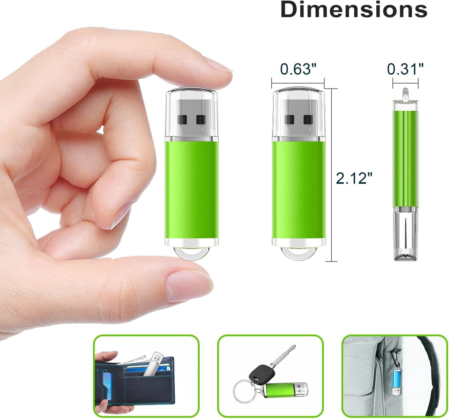 TOPESEL 32GB 10 Pack USB Flash Drive Flash Drive 2.0 Memory Stick Fold Storage Thumb Stick Jump Drive Pen Swivel Design for PC laptops, Tablets, TVs, car Audio (5 Mixed Colors)