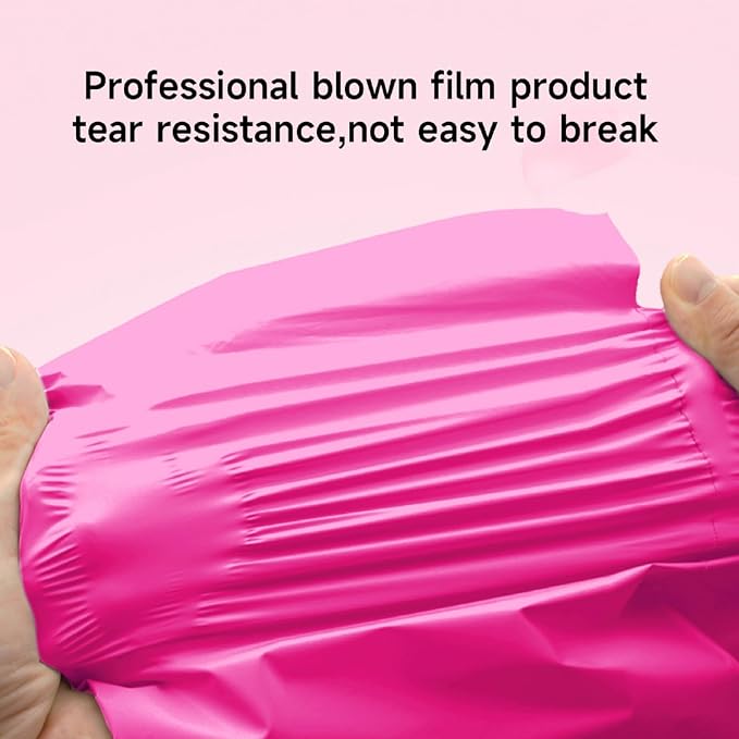 Pink Poly Mailers 12x15.5 Inch, 200 Pack | Self-seal shipping bags - Image 6