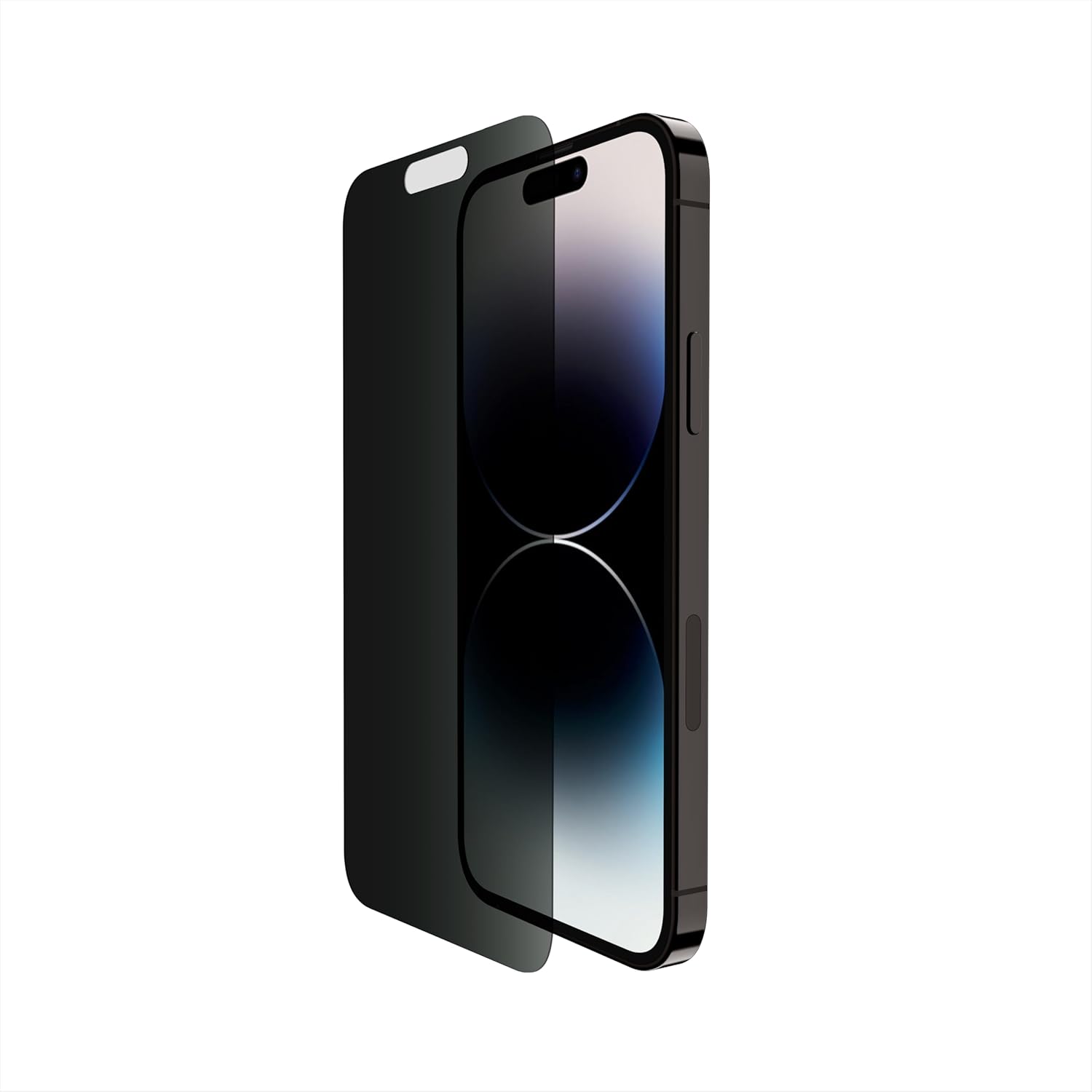 Belkin ScreenForce TemperedGlass Privacy Screen Protector for iPhone 14 Pro - Treated Surface with Anti-Fingerprint Coating and Included Easy Align Tray for Bubble Free Application