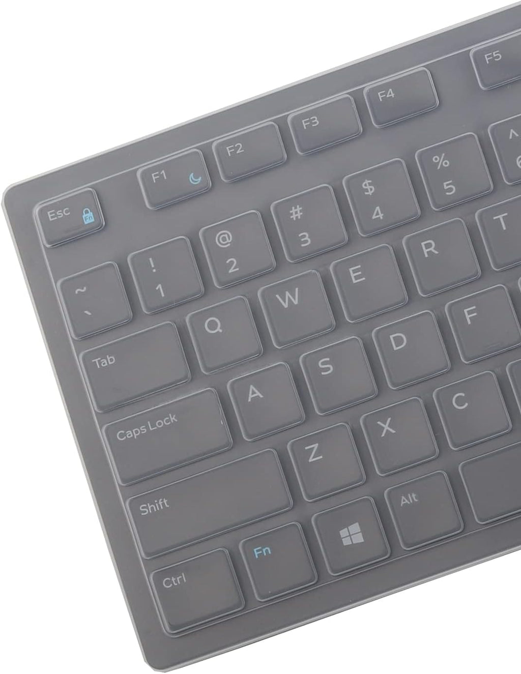 Keyboard Cover Skin for Dell KM636 KB216 KB216t KB216d KB216p Wired & Wireless Keyboard, Dell Optiplex 5250 3050 3240 5460 7450 7050, Dell Inspiron Desktop 24" 27" 5400 5490 7700 7790 3475 3670 3477