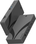 SABRENT Thunderbolt 4 Docking Station, TB4 Ports, 8K/4K, USB4 & TB3 Compatible, DP 1.4, HDMI 2.1, USB-C/USB-A Ports, Gigabit Ethernet, Audio Jack, SD/TF Card Reader, Windows/macOS/Linux (DS-T4MF)