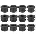 PATIKIL 12mm / 1/2 Inch Drill Hole,3/8 Inch ID Rubber Grommets, 12Pcs Top Hat Grommet for Wiring Eyelet Ring Gasket Automotive Firewall Cable Hole Plugs Wires Protection, Black