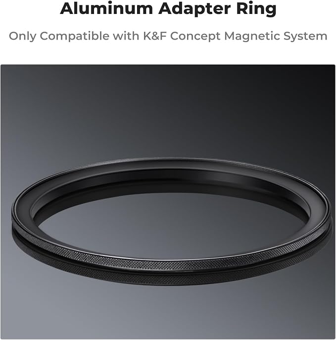 K&F CONCEPT 62-82mm Magnetic Filter Adapter Ring, - Image 4