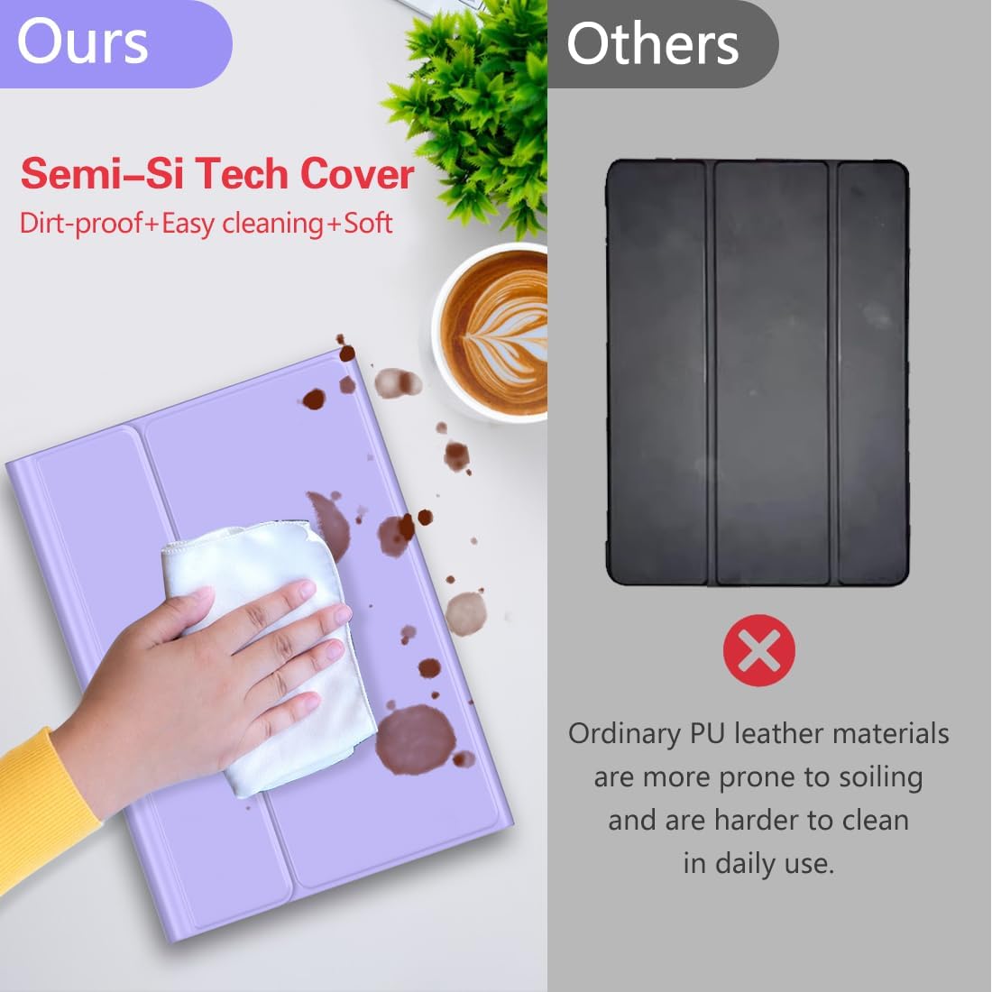 Keyboard Case for Samsung Galaxy Tab A9 Plus 5G 11 inch 2023 (SM-X210/X216/X218), 7 Color Backlit Detachable Keyboard Bluetooth, Smart Folio Cover with S Pen Holder for Galaxy Tab A9+ 11"(Purple)