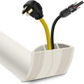 Floor Cord Cover 3.3FT Cord Covers for Wires on Floor Protect Wires & Prevent Trip Hazards, Easy to Cut for Home, Office, School, Concerts, Cavity W0.6in x H0.32in