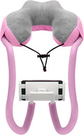 MoKo Neck Phone Holder, 360 Rotatable Gooseneck Pillow Stand, Fits 4"-11" Devices, iPhone 16/15/14/13, Galaxy S21/S9, iPad 11/12.9