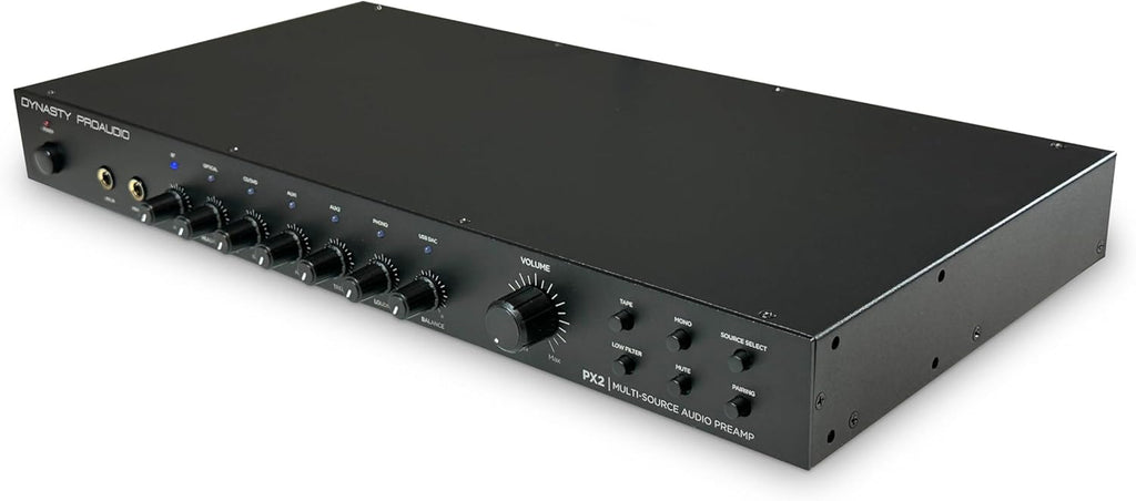 PX2 High Definition Multi-Source Home Audio Preamp with Qualcomm® aptX™ Lossless Bluetooth 5.3 Chipset/USB DAC Interface Built-in