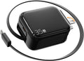 Retractable Wall Charger, 35W Fast USB C Charger Block with Extendable Type C Charing Cable for iPhone 16 15 Galaxy S25 24, Portable Retractable Charging Plug for Home Kitchen Office Travel