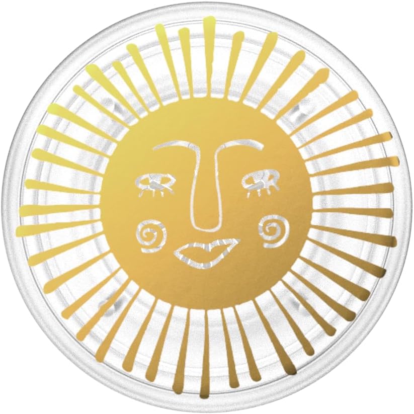 PopSockets Translucent Phone Grip with Expanding Kickstand, PopSockets for Phone, Adhesive Grip, Translucent PopGrip - Sun Goddess