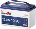 12V 100Ah TM Low-Temp Protection LiFePO4 Battery, Timeusb Group 31 Deep Cycle Battery, Lithium Iron Phosphate Battery for Trolling Motor, RV, Solar, Travel Trailer, Energy Storage- Off Grid