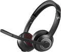 Wireless Headset with AI Noise Cancelling Microphone Bluetooth Headset - Bluetooth V5.2 Headphones with USB Dongle & Mic Mute for Computer/Laptop/PC/iPhone/Android/Cell Phones
