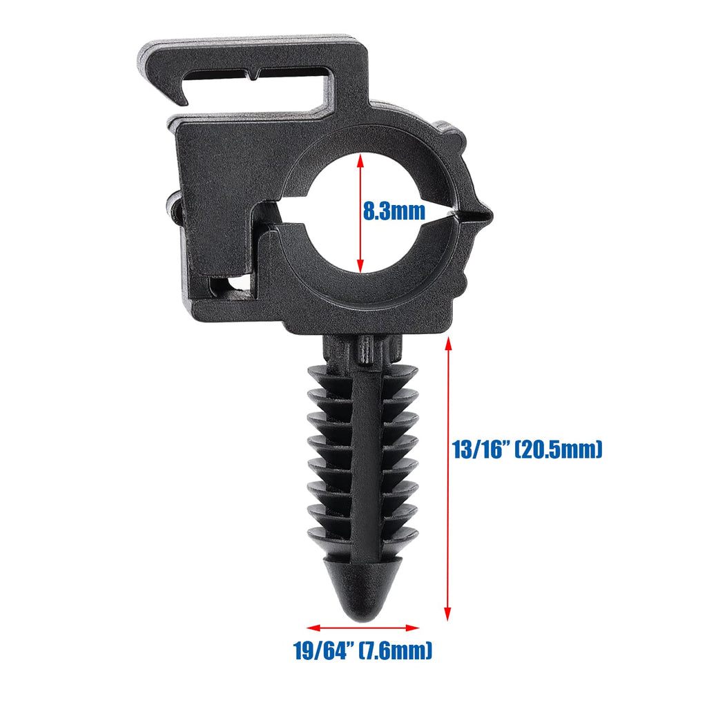 OAUTOO 20pcs 7mm (9/32”) Hole Wire Loom Routing Clip for GM 12040984