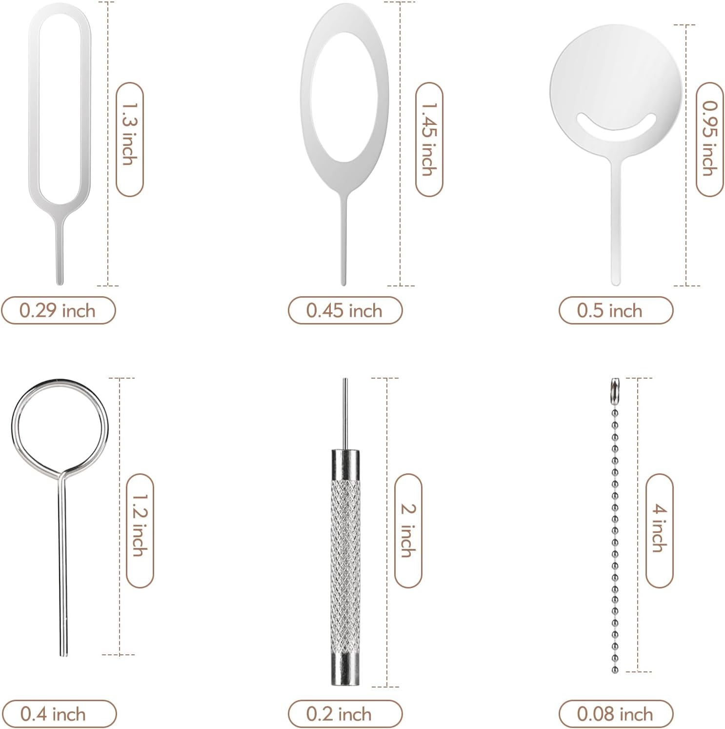 13 Pcs Sim Card Removal Tool Sim Card Tool Sim Ejector Tool iPhone Sim Card Removal Tool Sim Eject Tool Smooth and Burr-Free for All Cell Phones