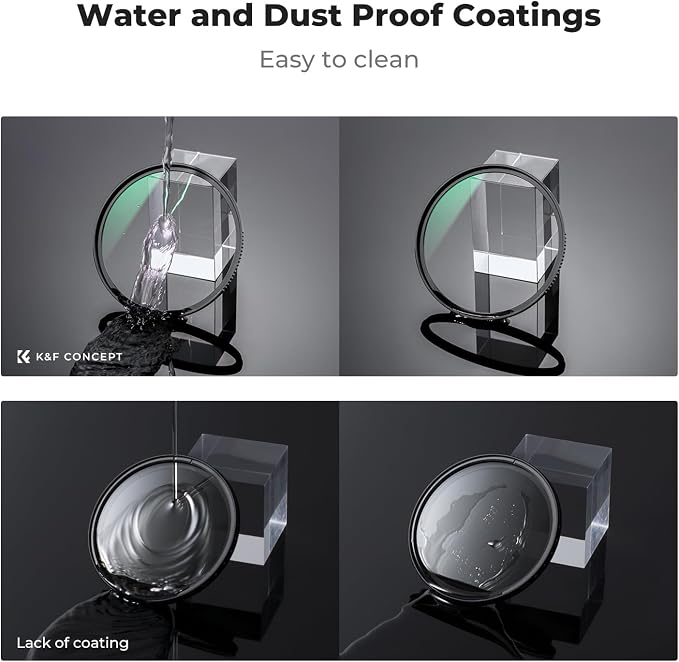 K&F CONCEPT 77mm MC UV Protection Filter Shockproof Tempered Optical Glass - Image 6