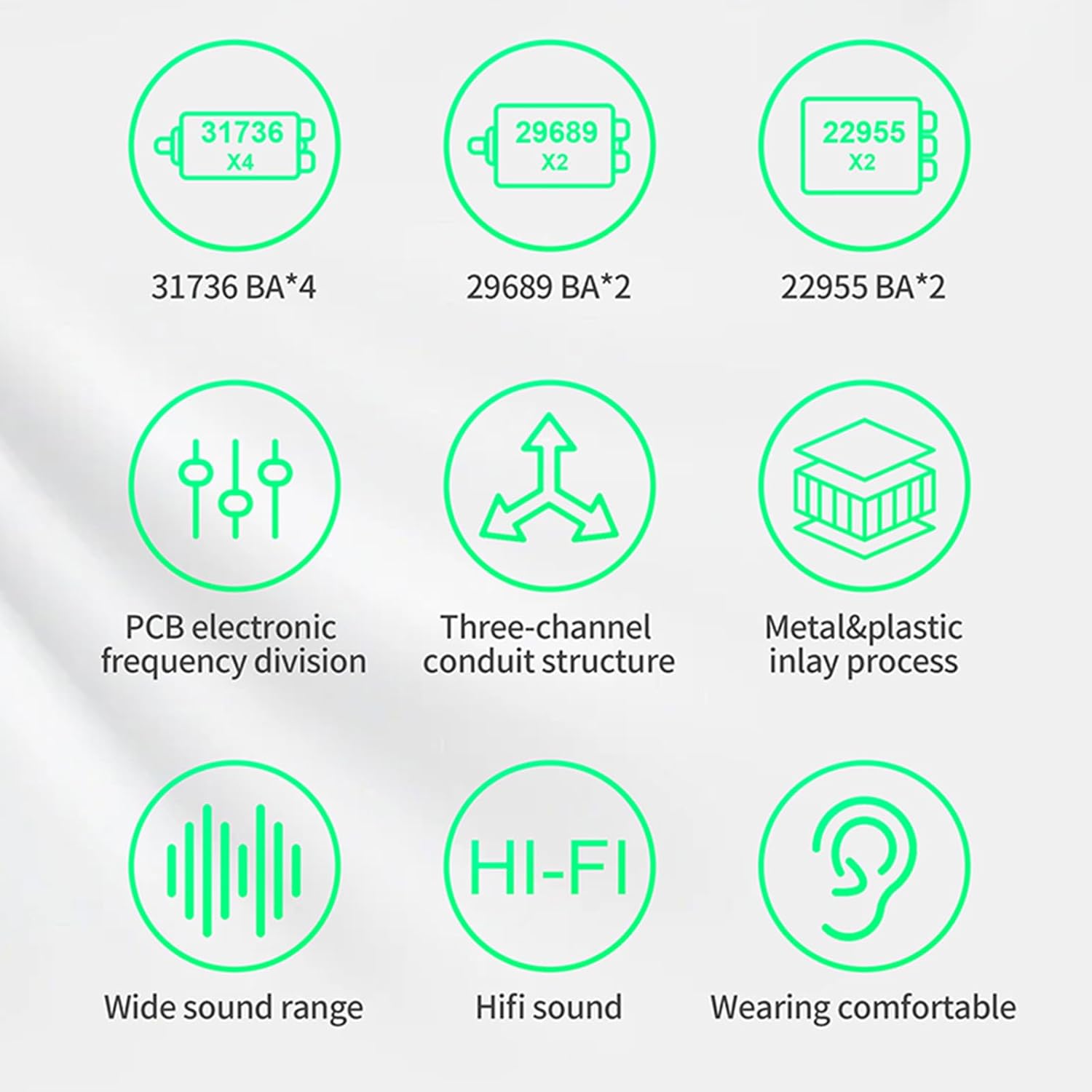 CCA KZ AS16 PRO in Ear Monitor Headphones 16BA Balanced Armature Drivers HiFi IEM Earphones High Clarity Gaming Earbuds for Musicians Singers Audiophile Dj Drummers