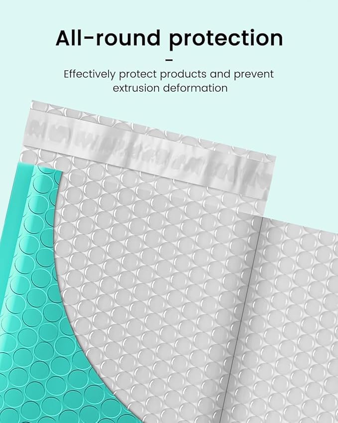 GSSSUSA Bubble Mailers 4x8 Inch 100 Pack Padded Envelopes Usable Size 4x7 Inch - Image 3