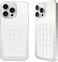 2PCS Silicone Suction Phone Case Mount,Non Slip Suction Cup, Hands-Free Phone Accessories Holder for Selfies and Videos,Silicone Adhesive Stand Sticky for Cell Phone Transparent
