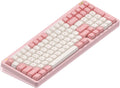 nuphy Halo96 V2 Wireless Keyboard,Gasket Structure,96% Hot Swappable Gaming Keyboard, 99 Kyes RGB Backlit Mechanical Keyboard, Support QMK/VIA,Bluetooth/USB-C/2.4GHz-Pink,Mint Switches (37gf).