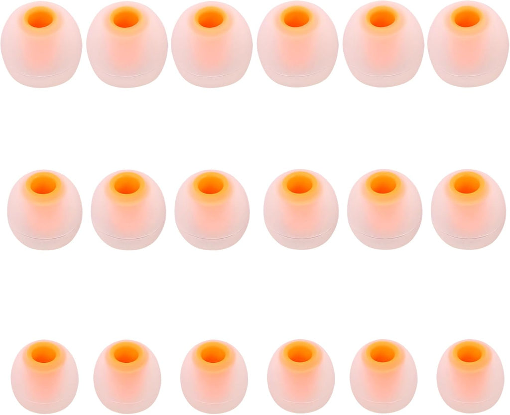 Earbud Replacement Tips - Silicone Earbud Tips Fit Most In-Ear Earbuds (Inner Hole 3.8mm - 5.1mm) - 9 Pairs S M L
