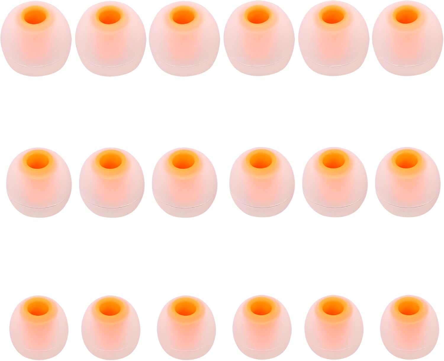 Earbud Replacement Tips - Silicone Earbud Tips Fit Most In-Ear Earbuds (Inner Hole 3.8mm - 5.1mm) - 9 Pairs S M L