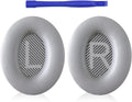 MBWIGF Replacement Ear Pads for Bose QuietComfort 35 (QC35) & Quiet Comfort 35 II (QC35ii) Headphones, Replacement Earpad Cushion with Comfortable Extra Thick Memory Foam and Softer Leather (Gray)