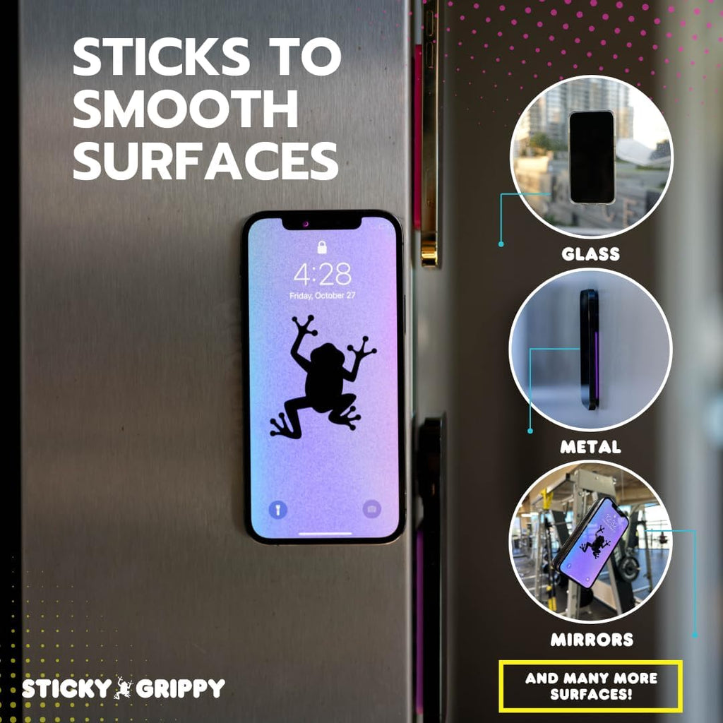 Suction Phone Case Mount, Sillicon Adhesive Phone Accessory for iPhone and Android, Hands-Free Fidget Toy Mirror Shower Phone Holder, Tiktok Videos and Selfies (Orange Planet)
