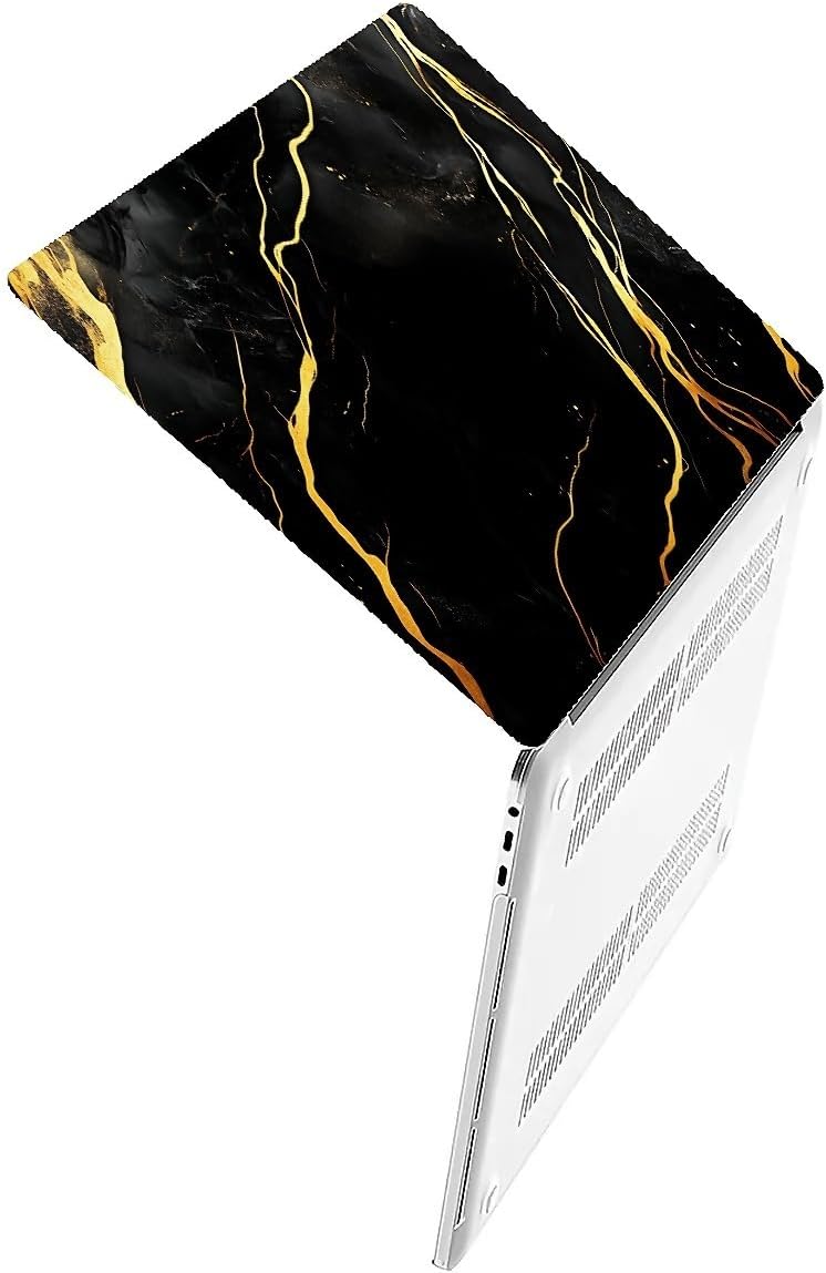 Compatible with MacBook Air 13.3 13.6 Inch Case 2022 2021 2020 2019 Plastic Hard Shell Case Cover,13.3 Air (A1932/A2179/A2337), Black Marble
