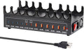 470W Charging Station for Multiple Devices, 12-Port USB C Charging Station with Double 100W PD PPS Port, Multi Device Fast Charger Dock for MacBook Pro Laptop, iPhone, iPad, Tablet, Android Cell Phone