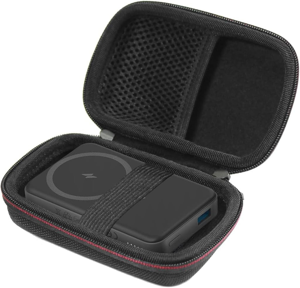 Soft Travel Protective Case for Anker 633 Magnetic Battery (MagGo), 10,000mAh Foldable Magnetic Wireless Portable Charger, 20W USB-C Power Delivery (Only Case)
