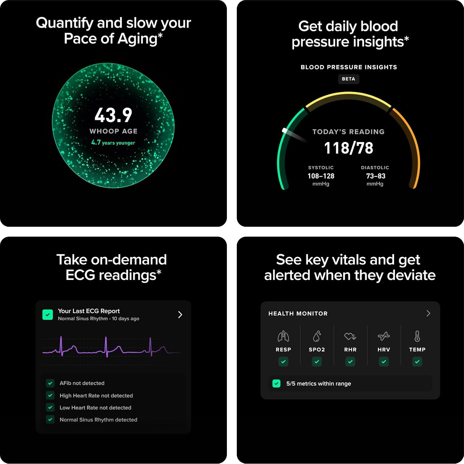 WHOOP – 12-Month Membership – 5.0 Health and Fitness Wearable – 24/7 Activity Tracker
