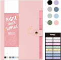 Sooez Aesthetic 8 Pocket Accordion File Organizer, Pastels Expanding File Folder by Sooez