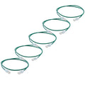 TRUECABLE Cat6 Component Rated Patch Cable, Unshielded (U/UTP), 3ft, Green, 28AWG Solid Copper, Snagless 10G High-Speed Ethernet Cable, PoE++ 4PPoE 100W, UL Listed, RoHS-3, 5 Pack