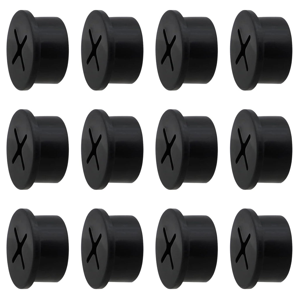Desk Grommet, 3/4 Inch Flexible Rubber Grommets, Silicone Cable Cord Grommet Wire Hole Cover for Desk, Table and Other Furnitures(12Pack)