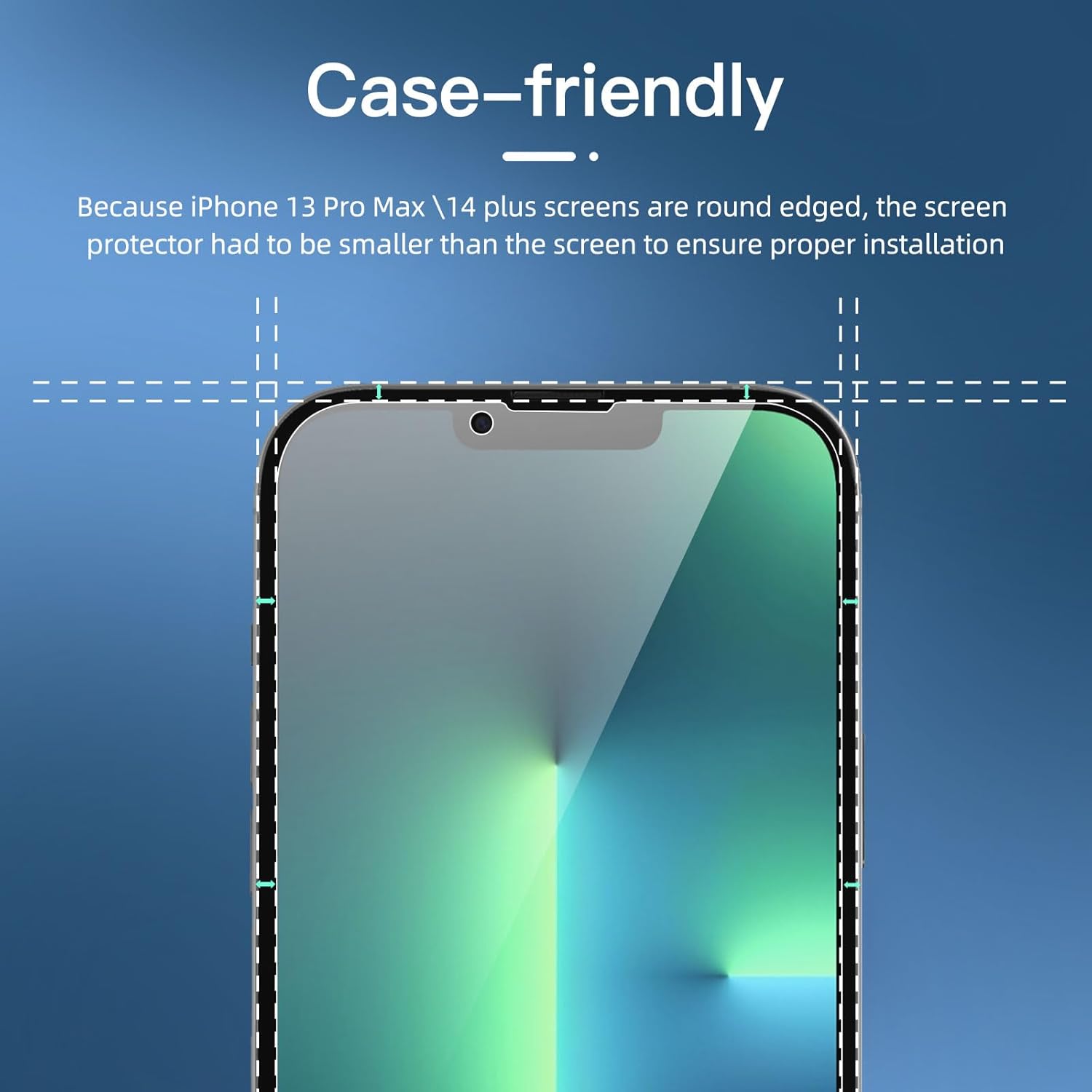 NEW'C 3 Pack Privacy for iPhone 13 Pro Max, iPhone 14 Plus Screen Protector (6.7"), Enhanced 28-Degree Privacy Angle, Ultra Durable 9H Hardness, Bubble-Free